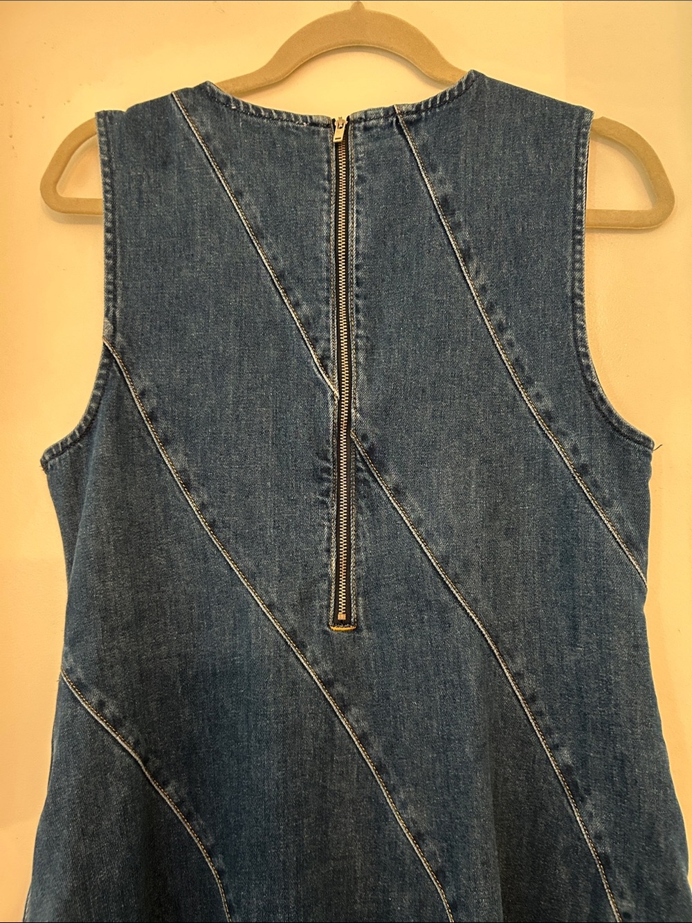 Aligne Raven - Anthropologie - Sleeveless Denim Midi Dress - Dark Blue - NWT - Picture 11 of 14